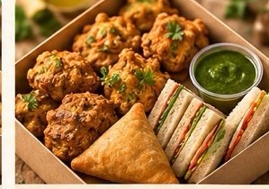 Nirvana Bites Box: samosas and snacks from the Nirvana kitchen